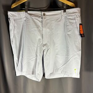 Margaritaville Mens 40 Grey Dawn UPF 30+ Quick Dry 4-Way Stretch Golf Shorts